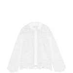 Giacca in pizzo con zip in bianco Maurizio - donna 