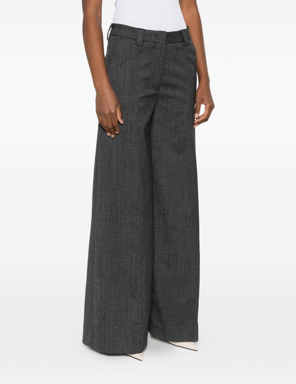 Pantaloni a gamba ampia in grigio The latest - donna 