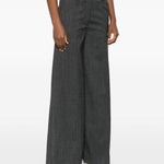 Pantaloni a gamba ampia in grigio The latest - donna 