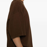 T-shirt a manica corta in marrone  Entire studios - unisex 