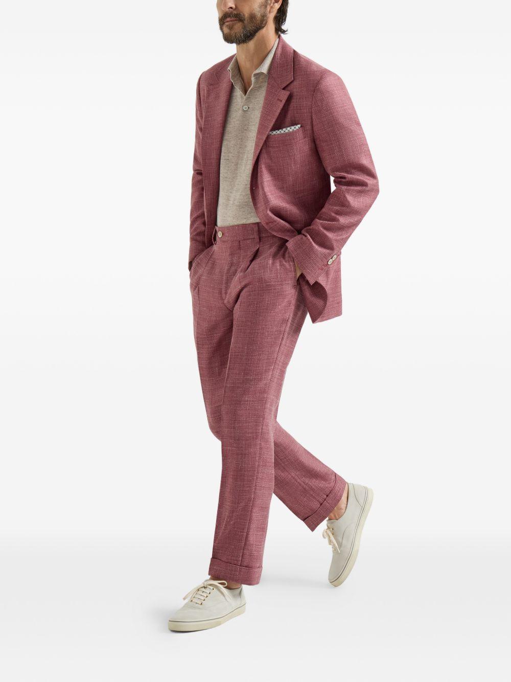 Polo a maniche corte in maglia in beige Brunello cucinelli - uomo 