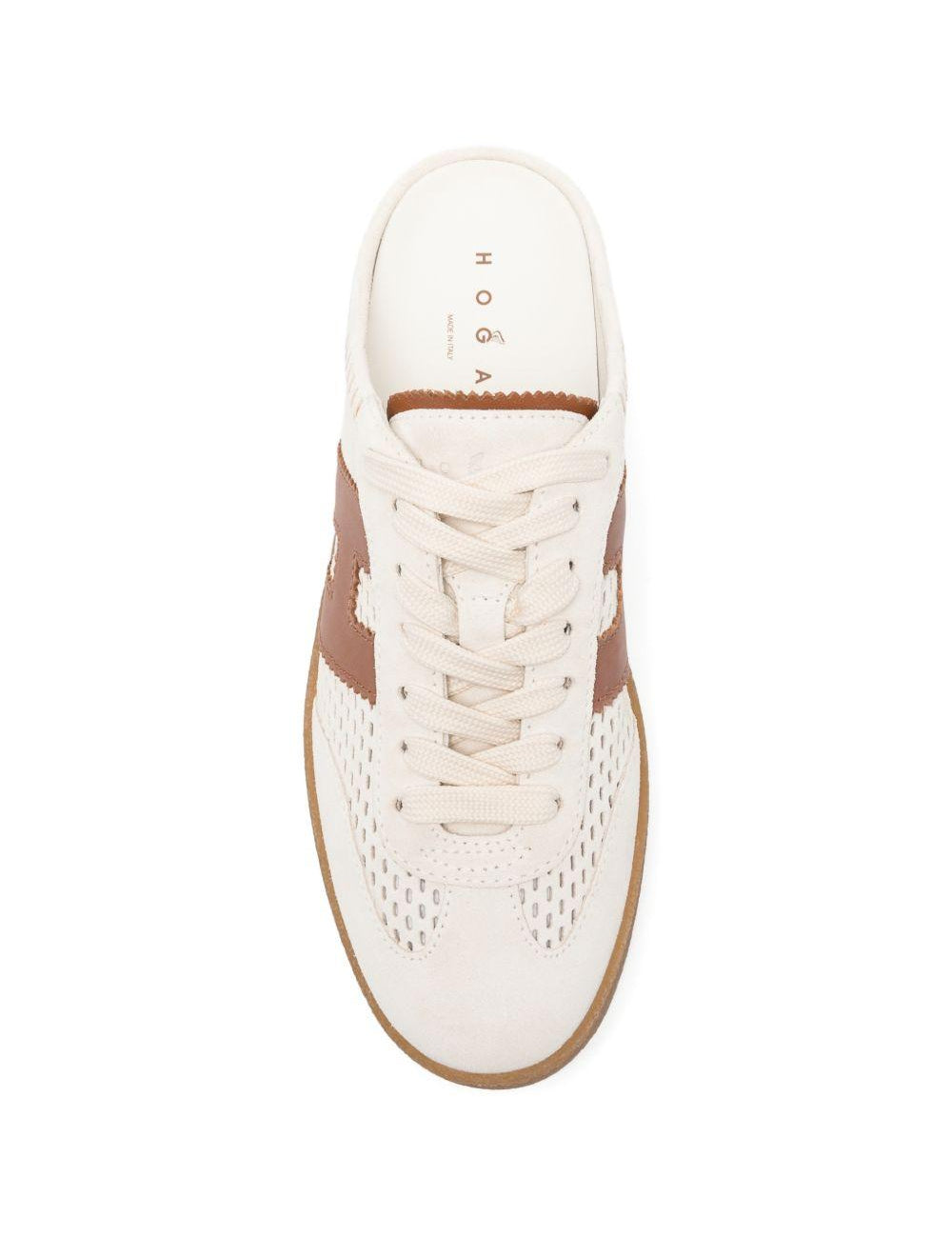 Mules a sneakers h698 in avorio Hogan - donna 