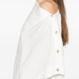 Top Issa a maniche corte in bianco Soeur - donna 