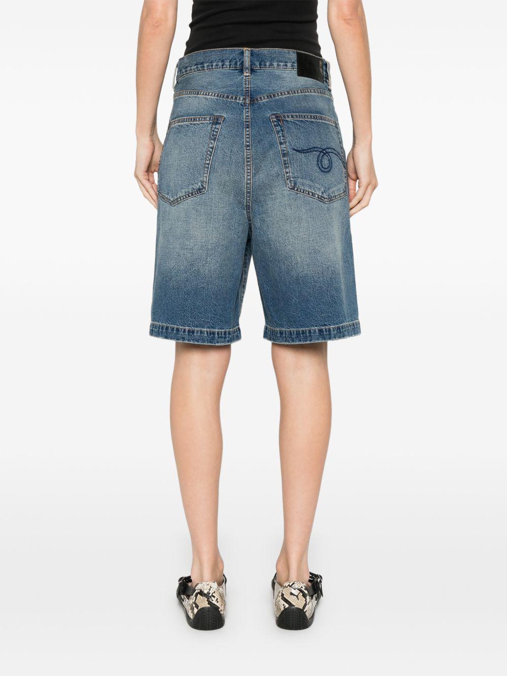 Pantaloncini di jeans a cinque tasche in blu R13 - donna 