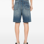 Pantaloncini di jeans a cinque tasche in blu R13 - donna 