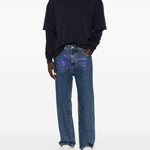 T-shirt a maniche lunghe in blu Darkpark - uomo 