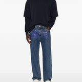 T-shirt a maniche lunghe in blu Darkpark - uomo 