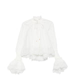 Blusa arricciata Alchemy in bianco Zimmermann - donna 