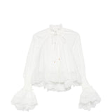 Blusa arricciata Alchemy in bianco Zimmermann - donna 