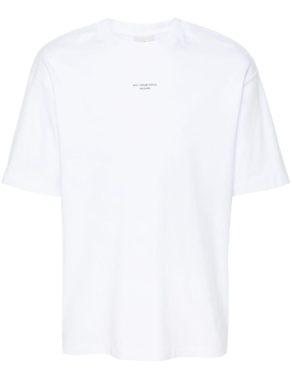 T-shirt con stampa in bianco Drole de monsieur - uomo 