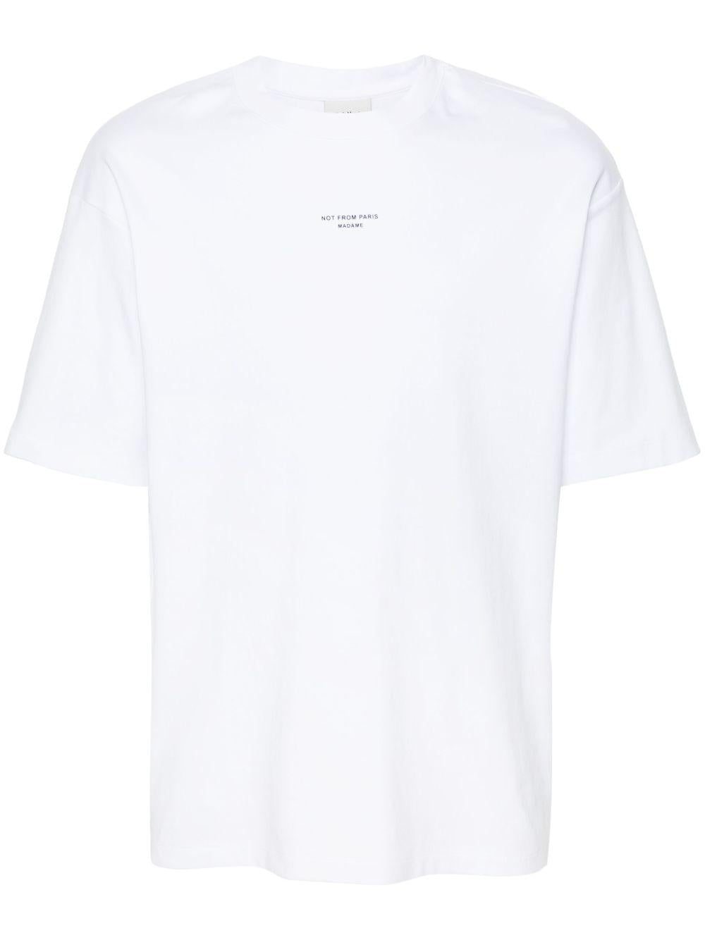T-shirt con stampa in bianco Drole de monsieur - uomo 