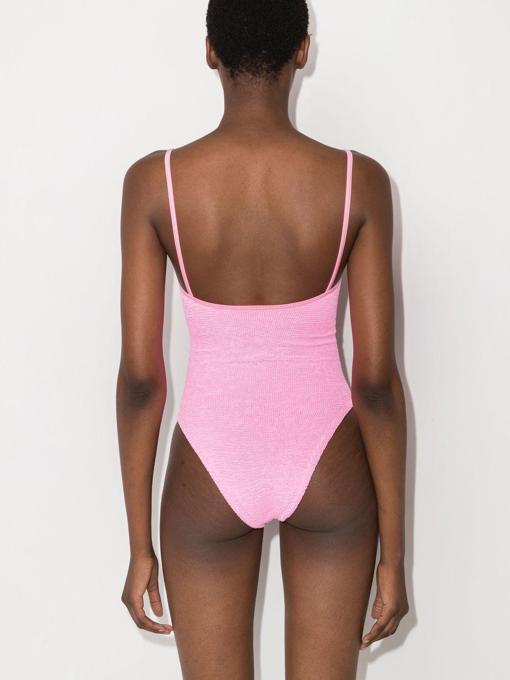 Costume da bagno intero increspato Pamela in rosa Hunza g - donna 