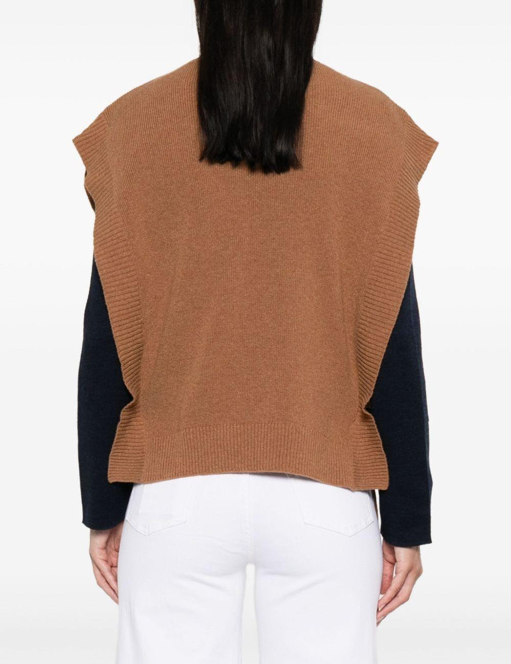 Gilet in maglia in marrone A.P.C. - donna 