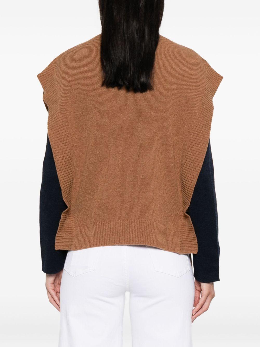 Gilet in maglia in marrone A.P.C. - donna 