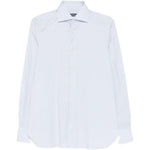 Camicia classica a maniche lunghe in azzurro Zegna - uomo 