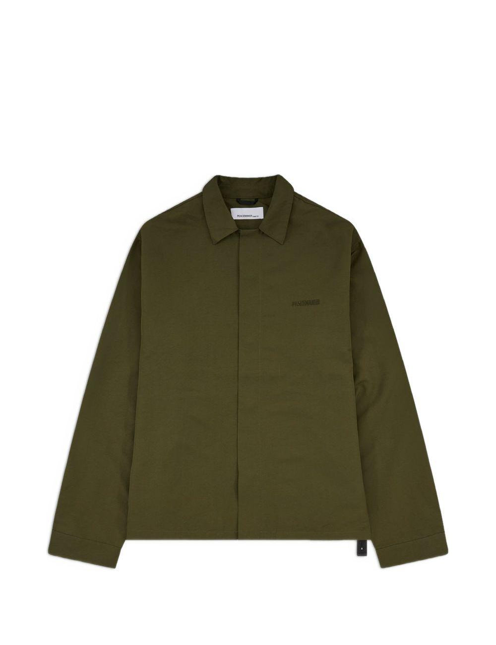 Camicia con grafica in verde Oamc peacemaker - uomo 