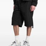 Pantaloncini con cintura e tasche con zip in nero Oamc peacemaker - uomo 
