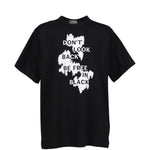 T-shirt a maniche corte in nero Yohji yamamoto - uomo 