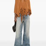 Blusa con nodo in bronzo Rick Owens Lilies - donna 