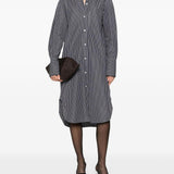 Chemisier con motivo a righe in bianco e nero Toteme - donna 