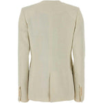 Blazer Kiran con revers a scialle in bianco Uma wang  - donna 