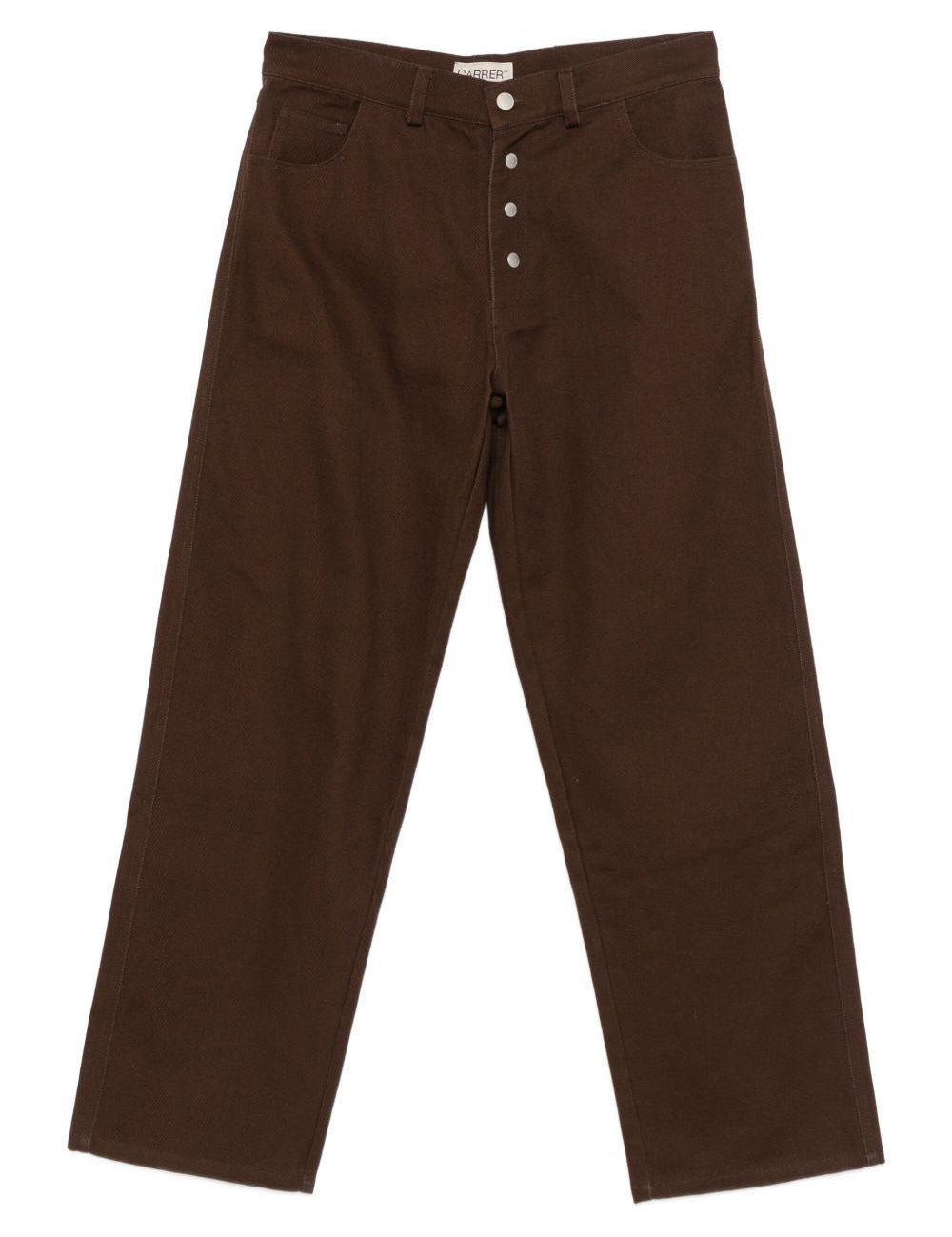 Jeans con tasche in marrone Carrer - uomo 