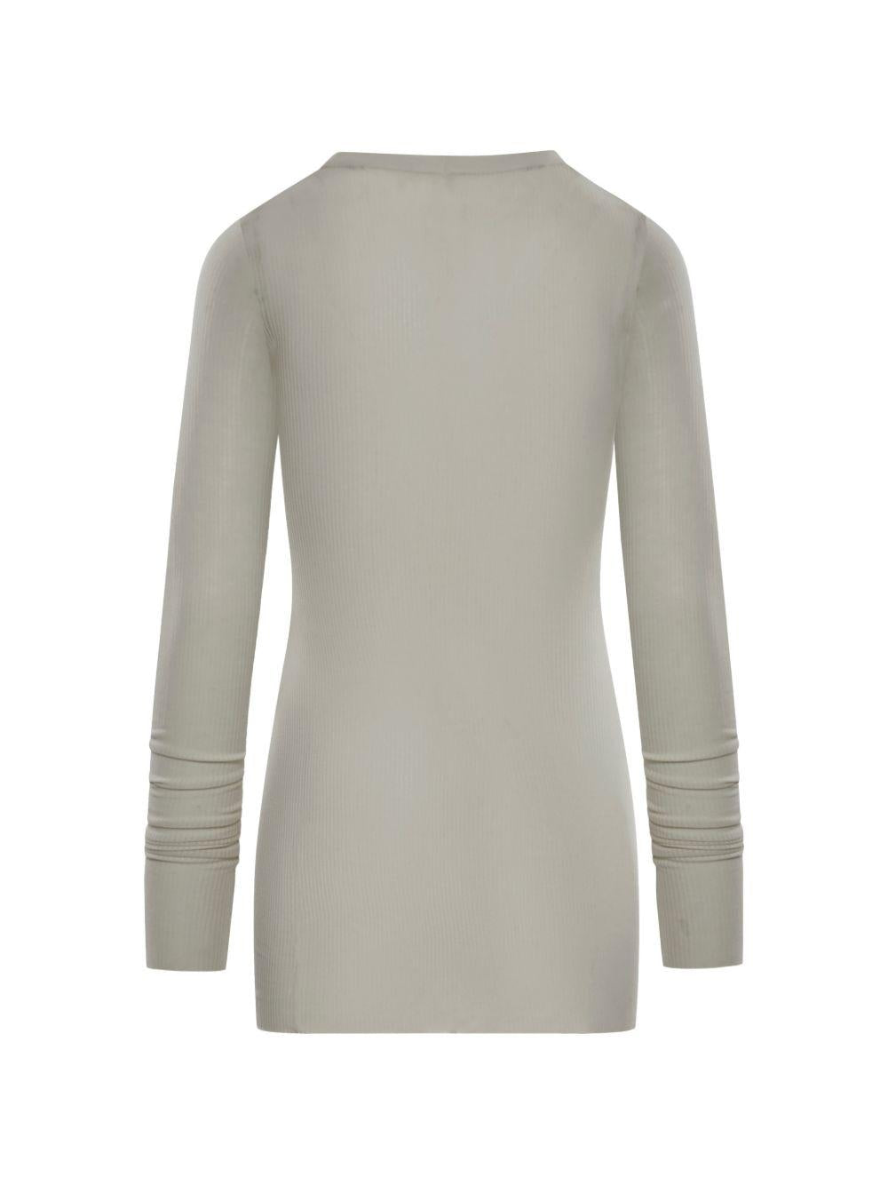 T-shirt a maniche lunghe in grigio Rick owens - donna 