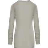T-shirt a maniche lunghe in grigio Rick owens - donna 
