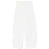 Pantaloni affusolati in pizzo in bianco Rowen rose - donna 
