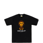 T-shirt con grafica di baby milo in nero A bathing ape - uomo 