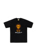 T-shirt con grafica di baby milo in nero A bathing ape - uomo