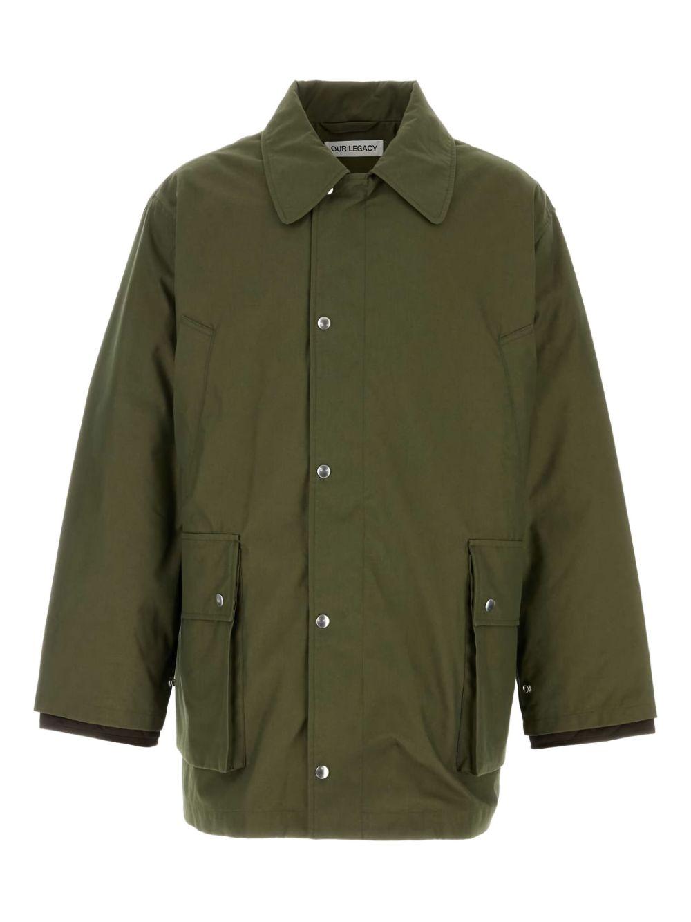 Giacca in cotone hunter in verde Our legacy - uomo 