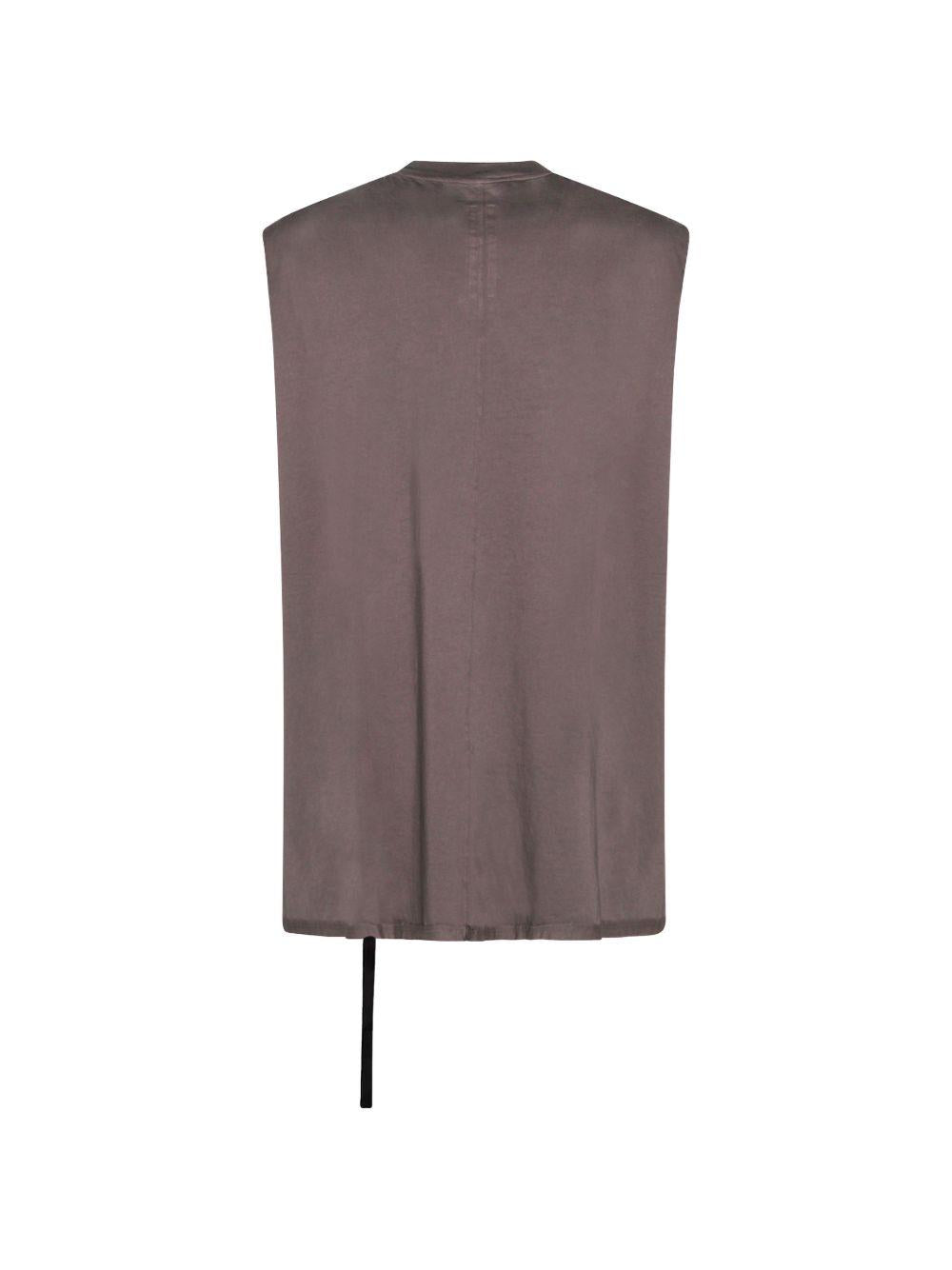Canotta senza maniche in marrone Rick owens drkshdw - uomo 