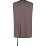 Canotta senza maniche in marrone Rick owens drkshdw - uomo 