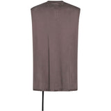 Canotta senza maniche in marrone Rick owens drkshdw - uomo 