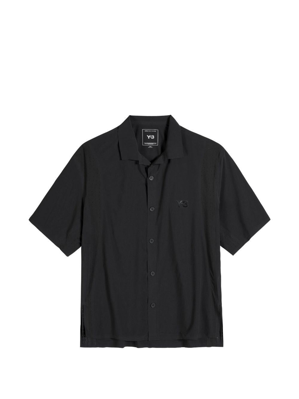 Camicia con dettaglio traforato in nero Y-3 - uomo 