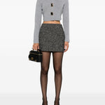 Cardigan con bottoni in grigio Self-Portrait - donna 