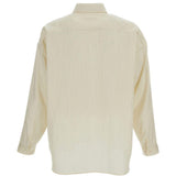 Camicia oversize a righe in giallo 