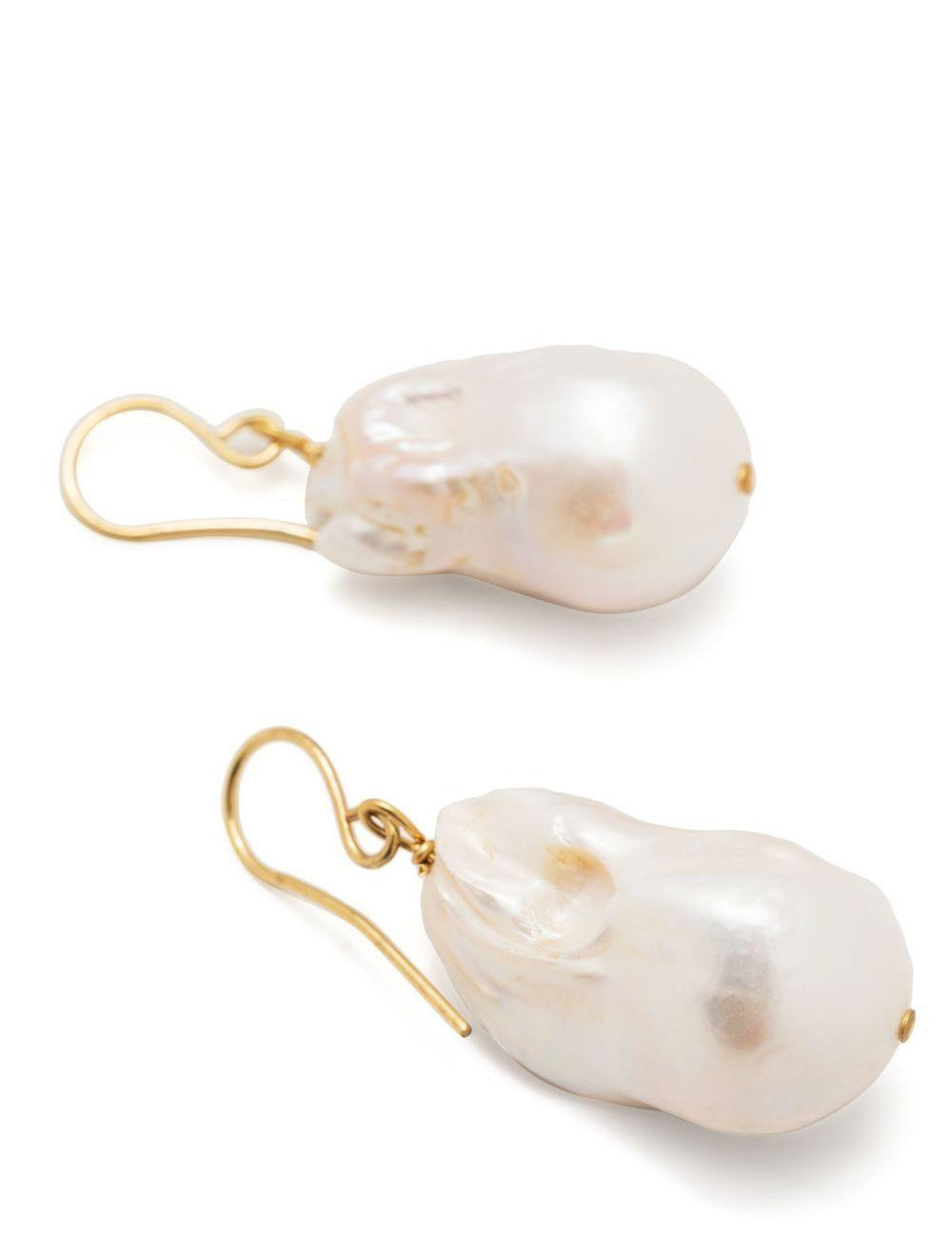 Orecchini pendenti con perle in oro e bianco Jil sander - donna 