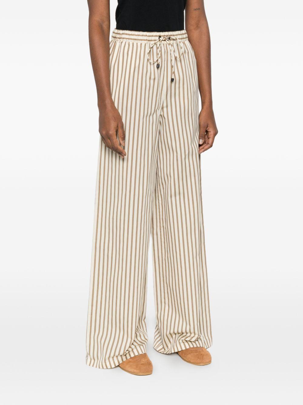 Pantaloni Ordine a righe in marrone Maxmara - donna 