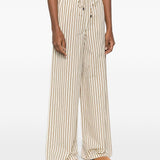Pantaloni Ordine a righe in marrone Maxmara - donna 