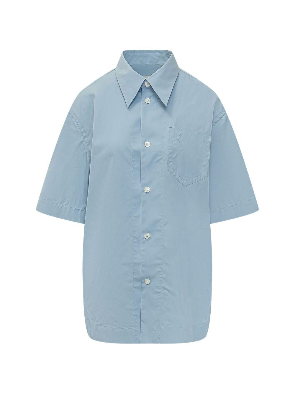 Camicia lunga Ami de Coeur in azzurro Ami Paris - donna 
