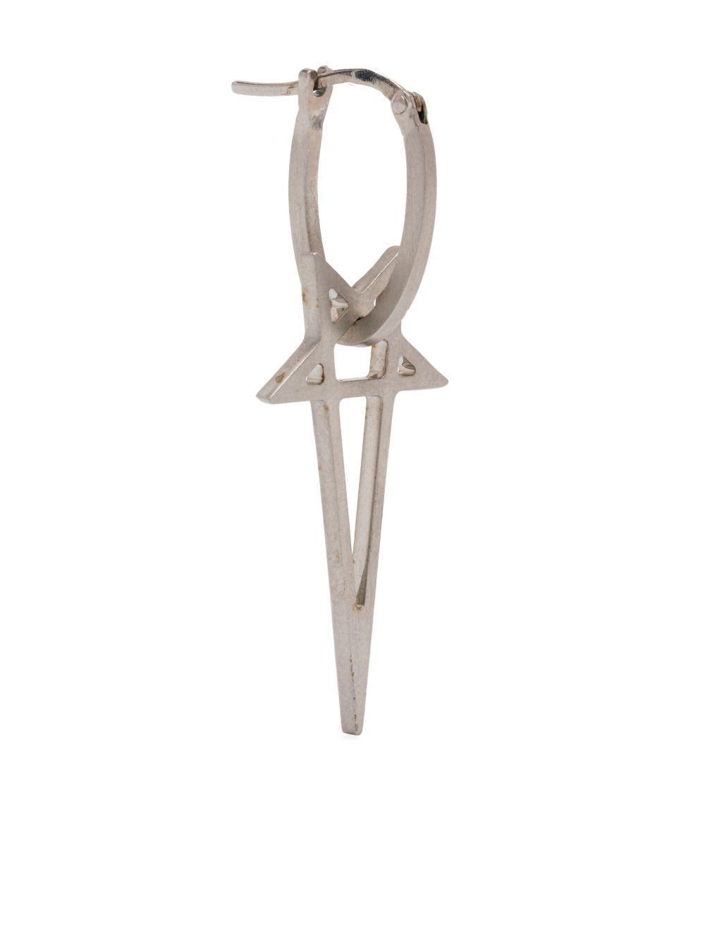 Orecchino Pentagram in argento 