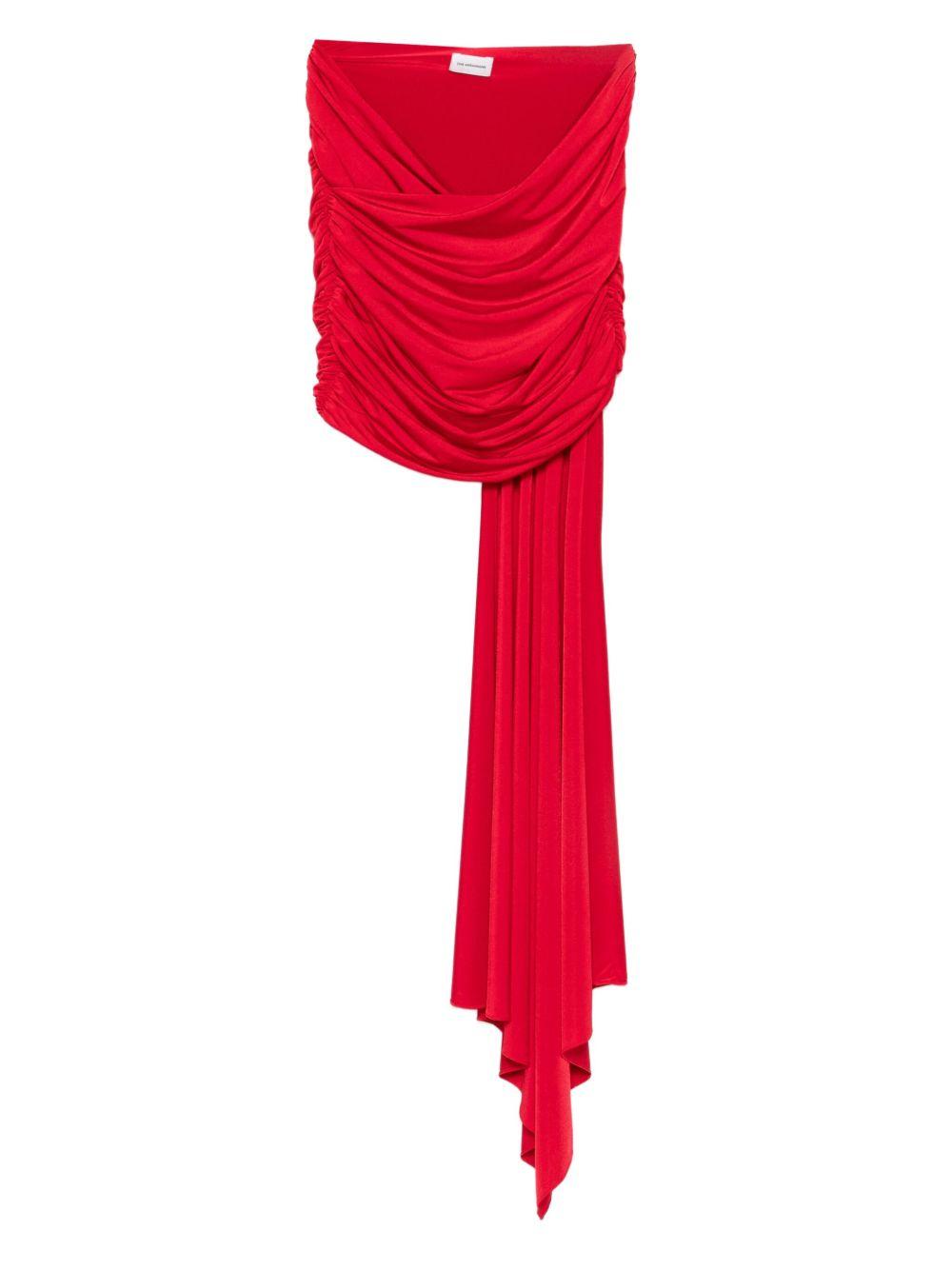 Gonna drappeggiata in rosso The andamane - donna 