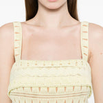 Abito in pizzo in giallo Elie saab - donna 