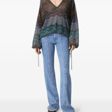 Blusa con motivo chevron multicolor Missoni - donna 