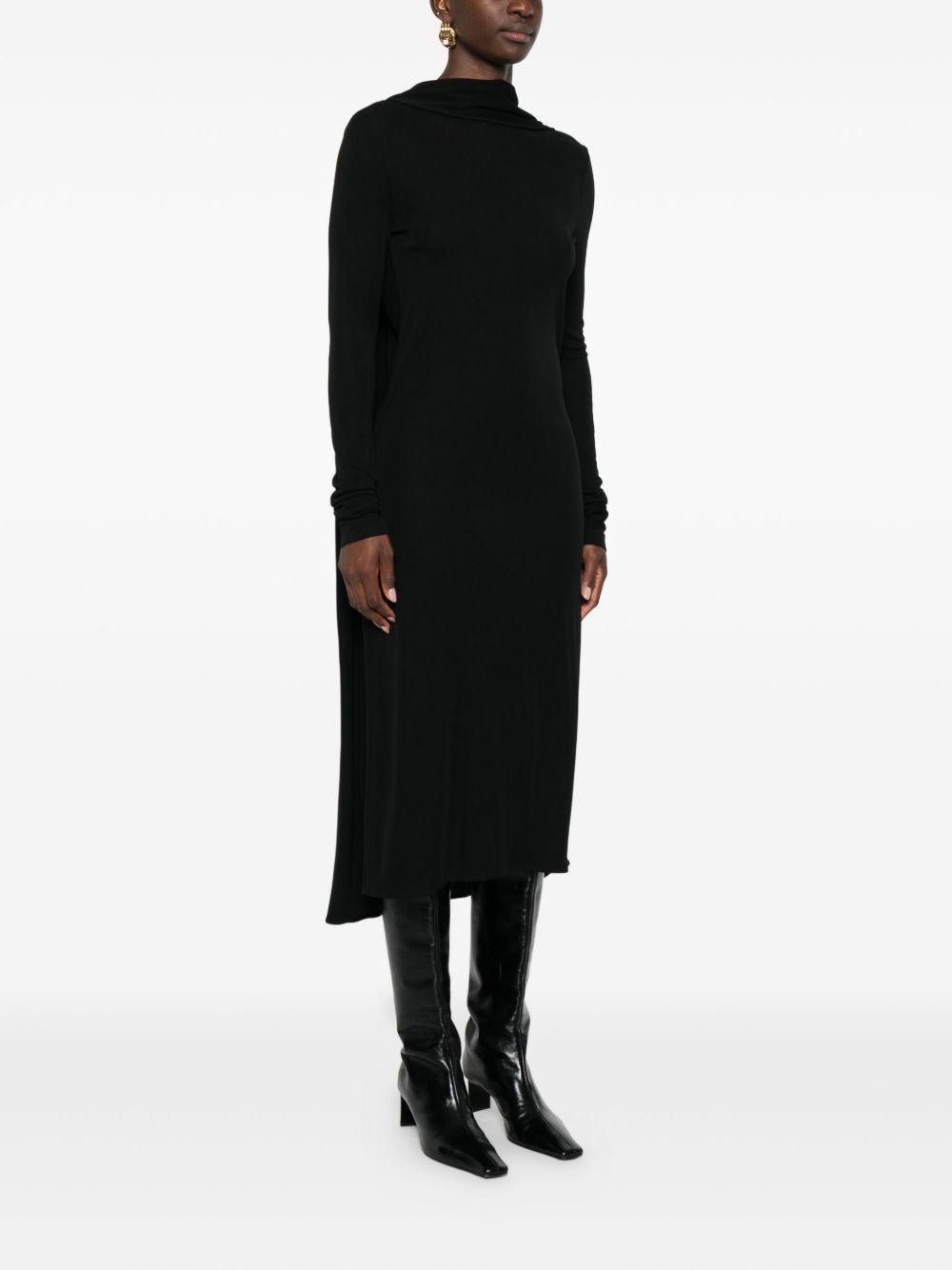 Abito a maniche lunghe Cocoon in nero Toteme - donna 