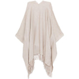 Sciarpa con frange in marrone Brunello cucinelli - donna 