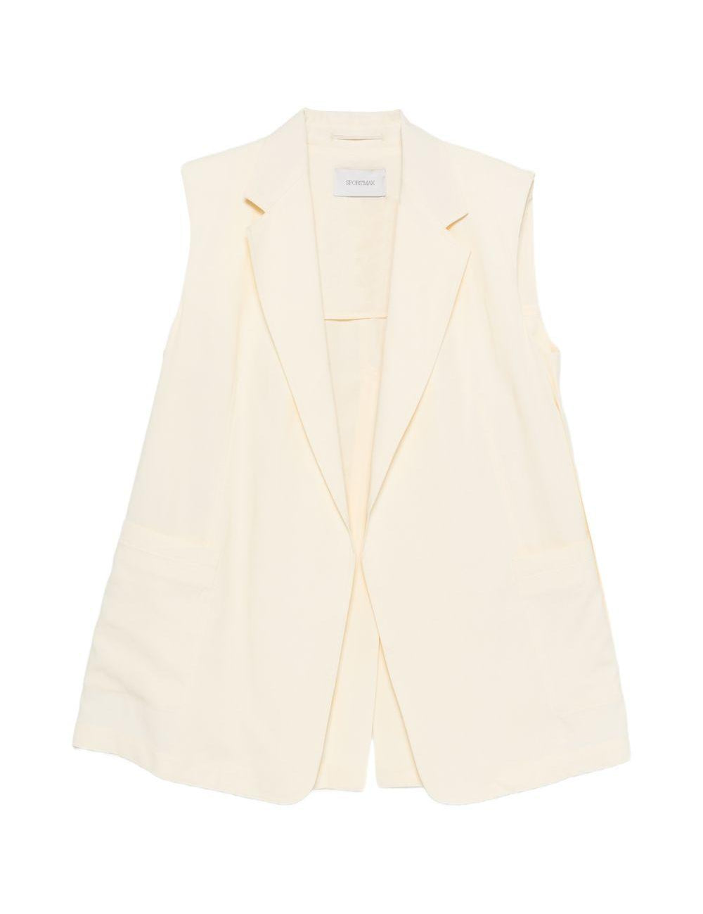 Gilet oversize in avorio Maxmara sportmax - donna 