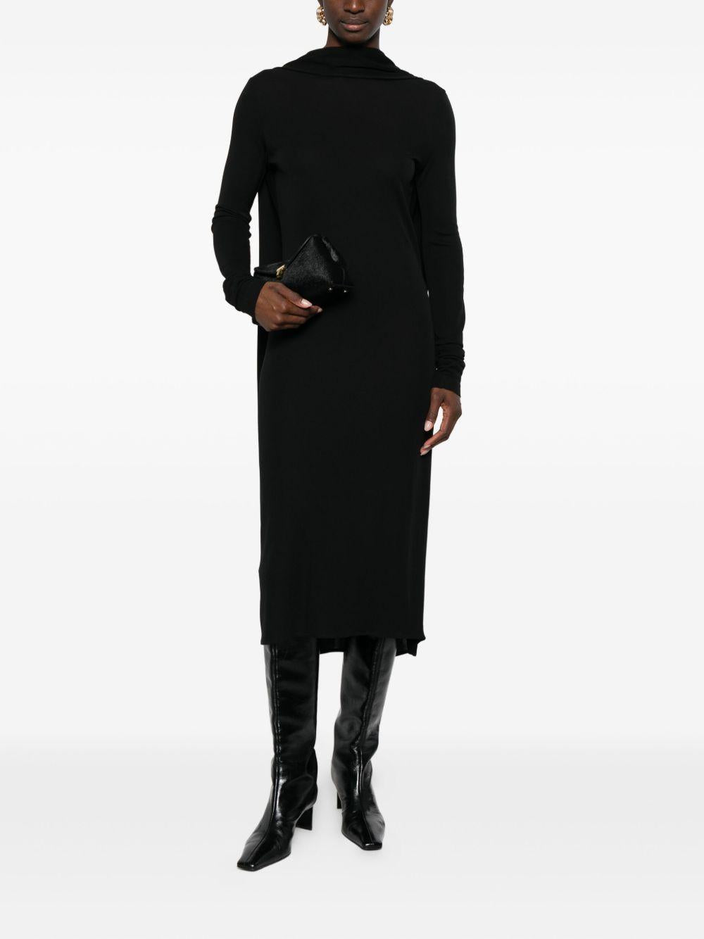 Abito a maniche lunghe Cocoon in nero Toteme - donna 